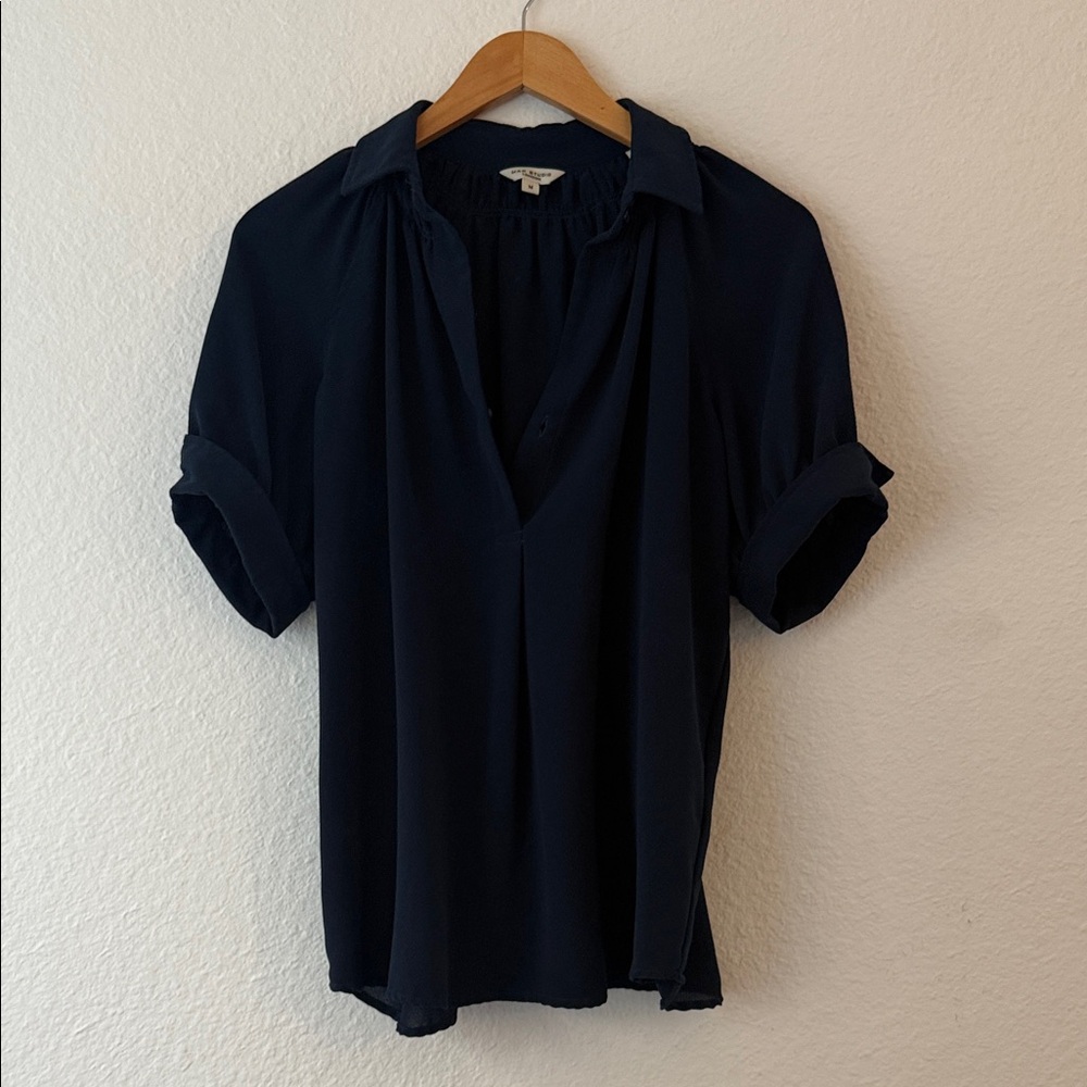 Max Studio Deep Navy Blouse